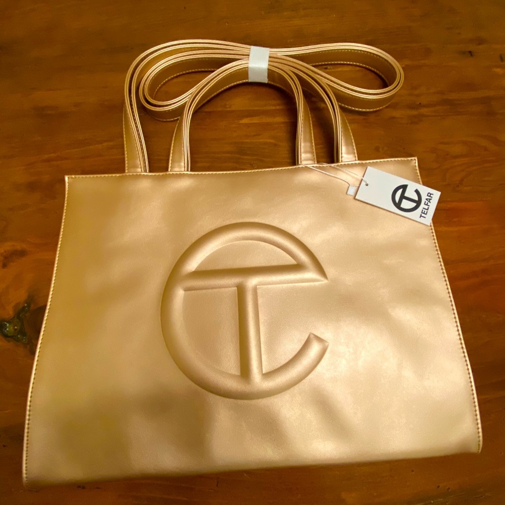 Telfar Medium Copper Bag NWT. Includes dust bag